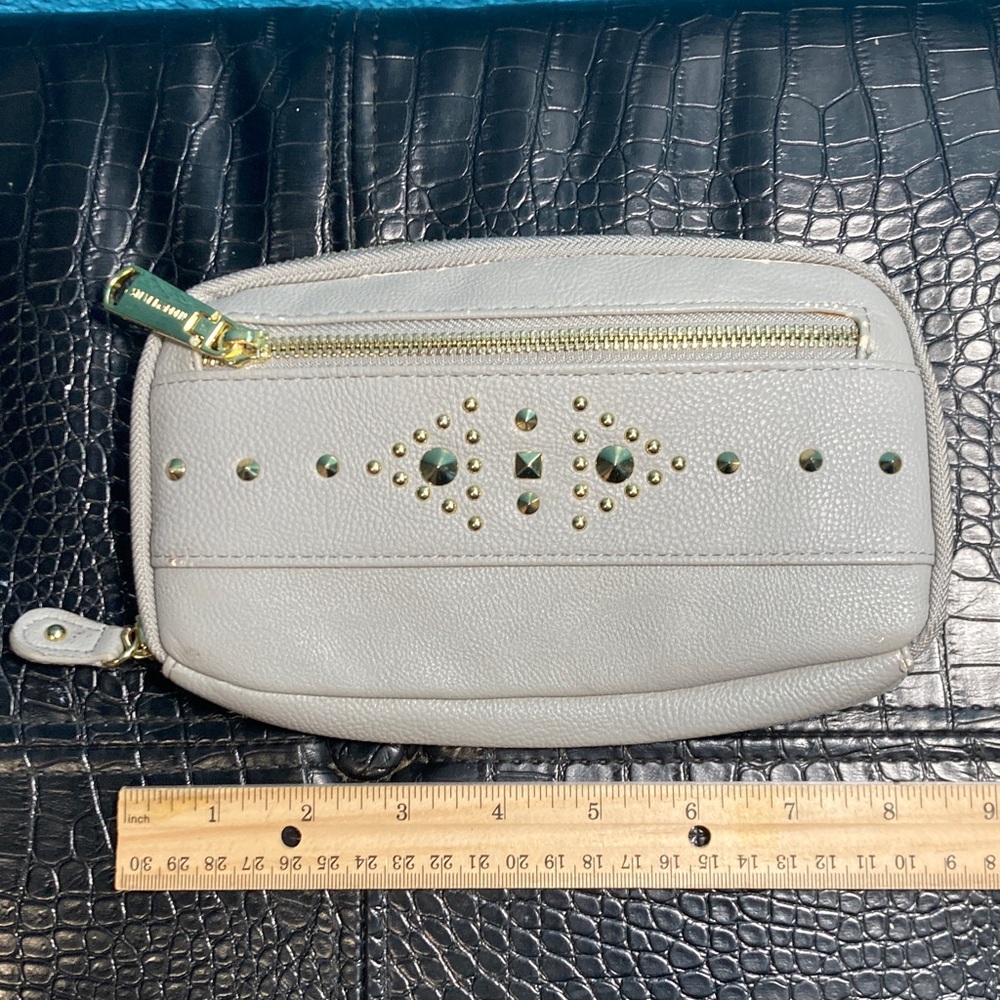 Steve Madden Wristlet Gold Studs.‎ LIKE NEW INSIDE! Minor Wear Outside (pics)